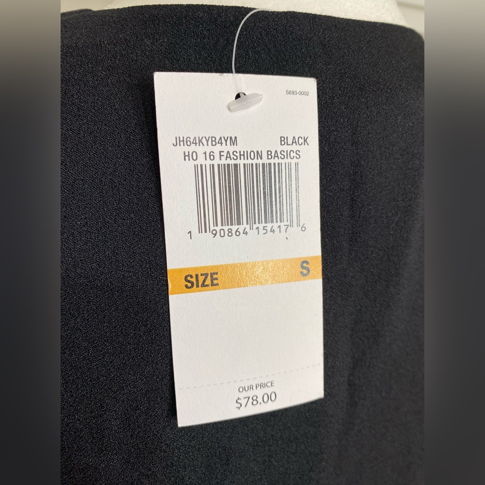 NWT Small Michael Kors Black Sleeveless V-Neck Tunic Top - Picture 7 of 7